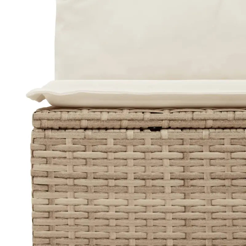 Modulaire tuinbank met beige materiaal en gepoedercoat staal afmetingen voor terras en tuin - Modulaire tuinbanken