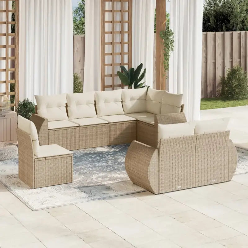 Modulaire tuinbank met beige materiaal en gepoedercoat staal afmetingen - Modulaire tuinbanken