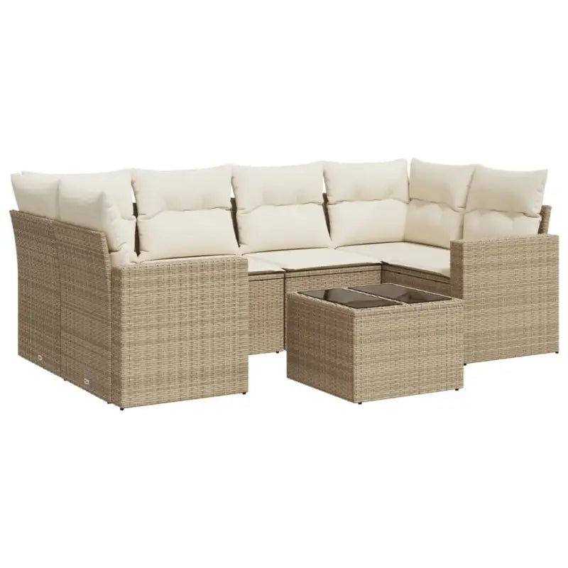 Modulaire tuinbank met beige materiaal en gepoedercoat staal afmetingen - Modulaire tuinbanken