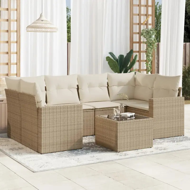 Modulaire tuinbank met beige materiaal en gepoedercoat staal afmetingen - Modulaire tuinbanken