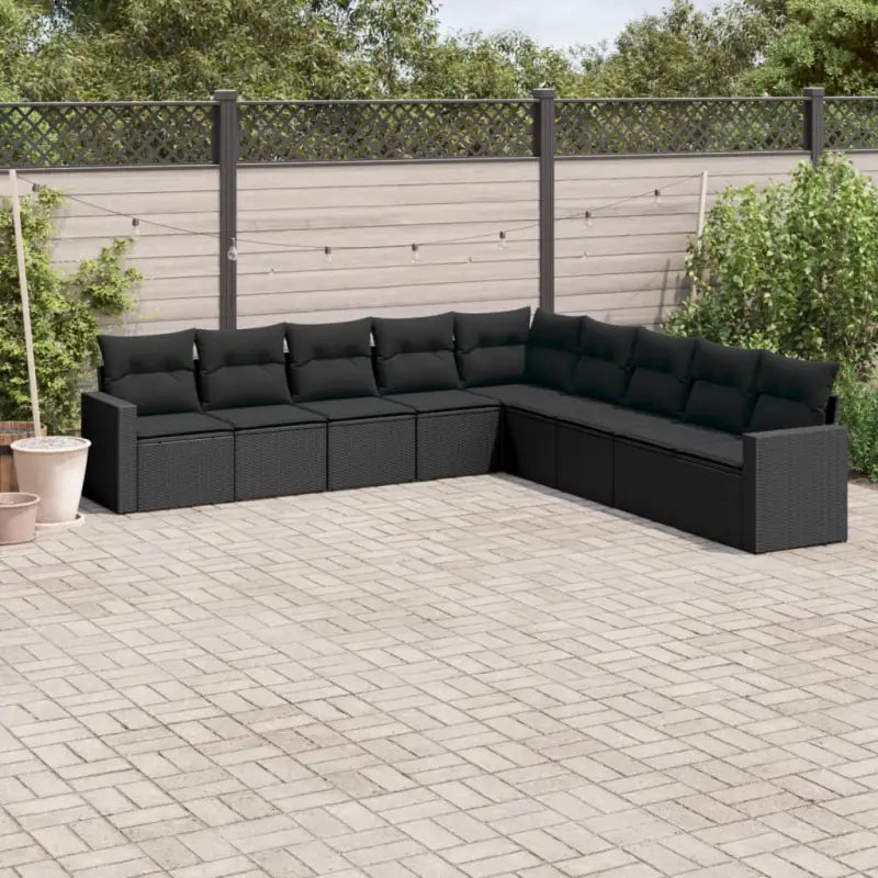 Modulaire tuinbank met beige materiaal en gepoedercoat staal afmetingen - Zwart / 1 / Zonder tafel - Modulaire