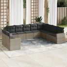 Modulaire tuinbank met gepoedercoat staal en waterdichte tas in beige materiaal - Grijs / 1 / Zonder tafel - Modulaire