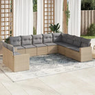 Modulaire tuinbank met gepoedercoat staal en waterdichte tas in beige materiaal - Modulaire tuinbanken