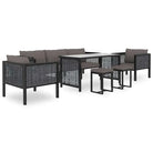 Modulaire tuinbank met poly rattan en dikte kussen voor binnen en buiten - Modulaire tuinbanken