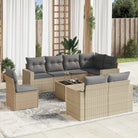 Modulaire tuinbank met waterdichte tas en beige materiaal - Beige en grijs / 1 / Met tafel - Modulaire tuinbanken