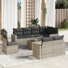 Modulaire tuinbank met waterdichte tas en beige materiaal - Lichtgrijs / 1 / Met tafel - Modulaire tuinbanken