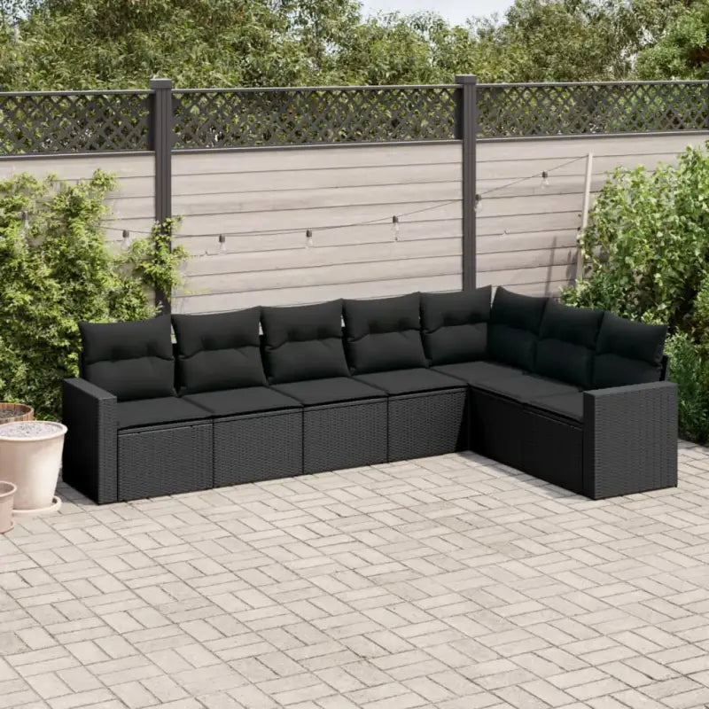 Modulaire tuinbank met waterdichte tas en gepoedercoat staal in beige - Zwart / 1 / Zonder tafel - Modulaire tuinbanken