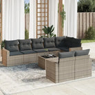Modulaire tuinbank met waterdichte tas en zwart gepoedercoat staal - Grijs / 1 / Met tafel - Modulaire tuinbanken
