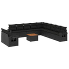 Modulaire tuinbank met zwart materiaal en gepoedercoat staal Afmetingen - Modulaire tuinbanken