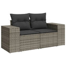 Modulaire tuinbank set in grijs materiaal met gepoedercoat staal - Modulaire tuinbanken