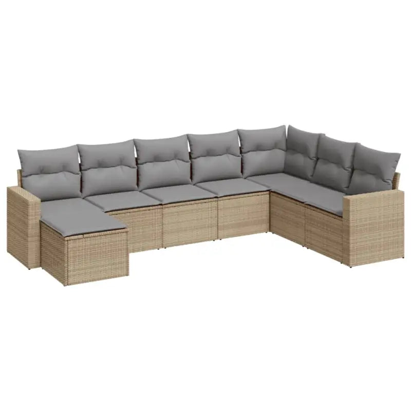 Modulaire tuinbank set met waterdichte tas en beige gepoedercoat staal - Modulaire tuinbanken