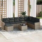 Modulaire tuinbank set met waterdichte tas en beige gepoedercoat staal - Grijs / 1 / Met tafel - Modulaire tuinbanken