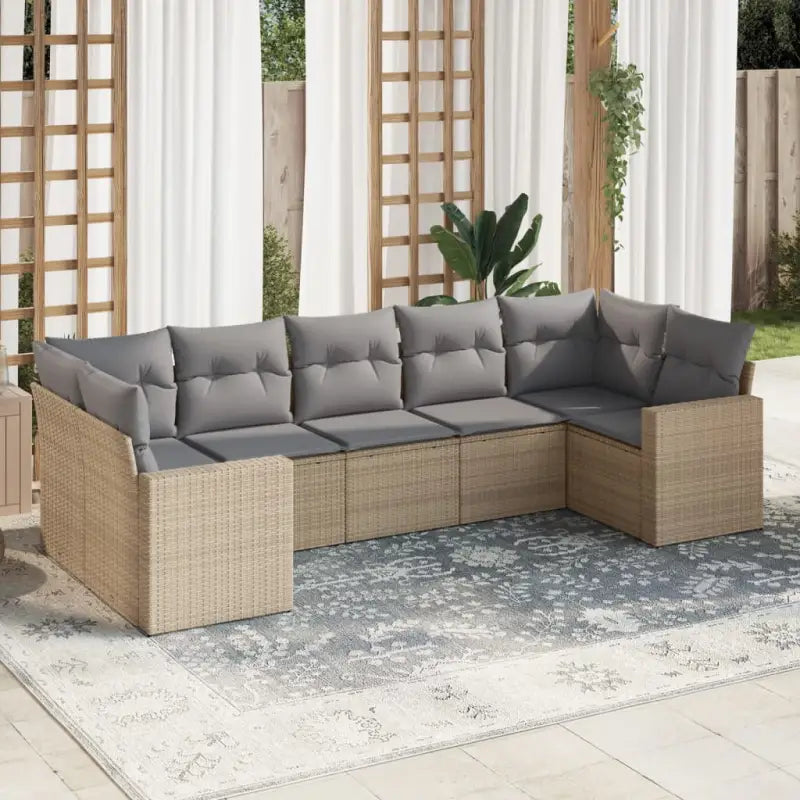 Modulaire tuinbank set met waterdichte tas en beige materiaal - Modulaire tuinbanken