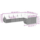 Modulaire tuinbank set met zwart materiaal en gepoedercoat staal - Modulaire tuinbanken