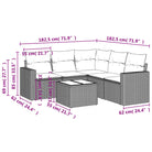 Modulaire tuinbank van beige materiaal en gepoedercoat staal - Modulaire tuinbanken