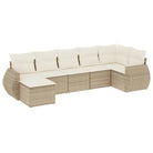 Modulaire tuinbank van gepoedercoat staal met beige materiaal - Modulaire tuinbanken