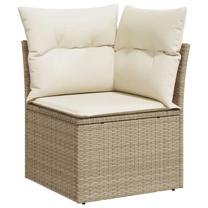 Modulaire tuinbank van gepoedercoat staal met beige materiaal - Modulaire tuinbanken