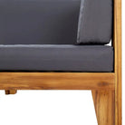 Modulaire tuinbank van massief acaciahout met rustieke charme - Modulaire tuinbanken
