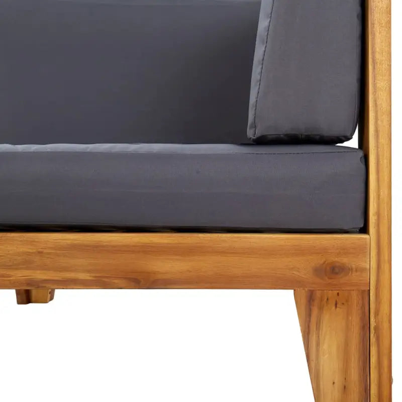 Modulaire tuinbank van massief acaciahout met rustieke charme - Modulaire tuinbanken