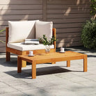 Modulaire tuinbank van massief acaciahout met wasbare hoes en eenvoudig schoon te maken - Crème / 1 / Loungeset