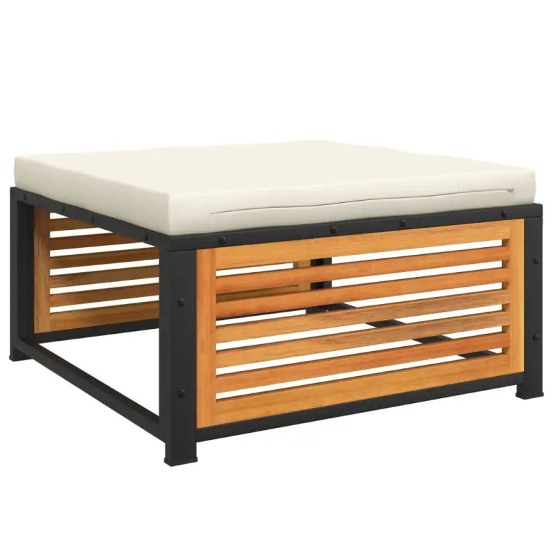 Modulaire tuinbank van massief acaciahout met wasbare hoes - Modulaire tuinbanken