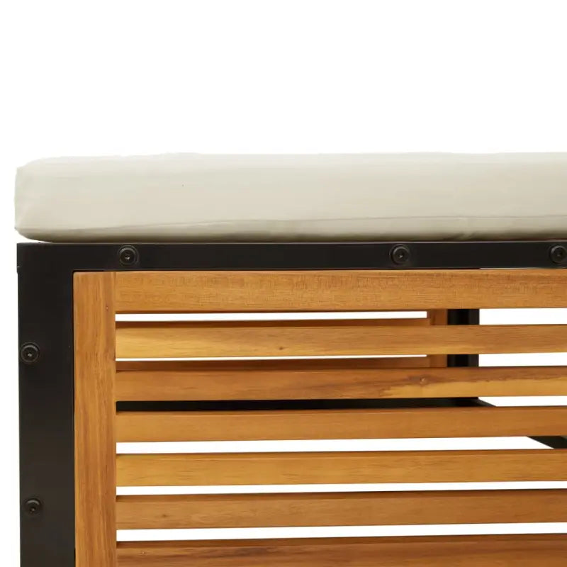 Modulaire tuinbank van massief acaciahout met wasbare hoes - Modulaire tuinbanken