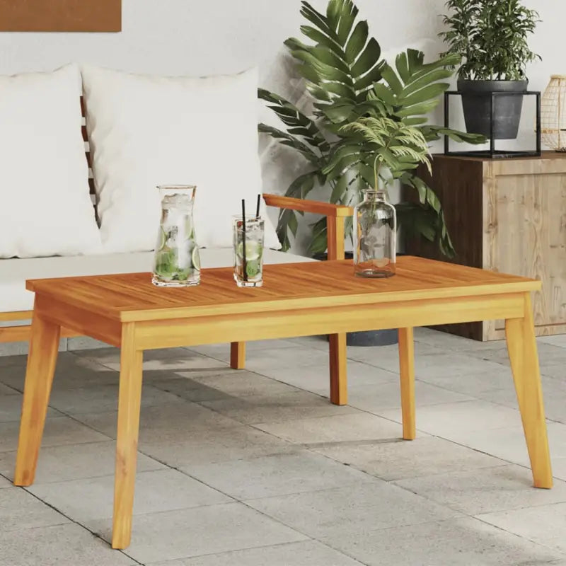 Modulaire tuinbank van massief acaciahout voor een comfortabele zitervaring - Bruin / 1 / Tafel - Modulaire tuinbanken