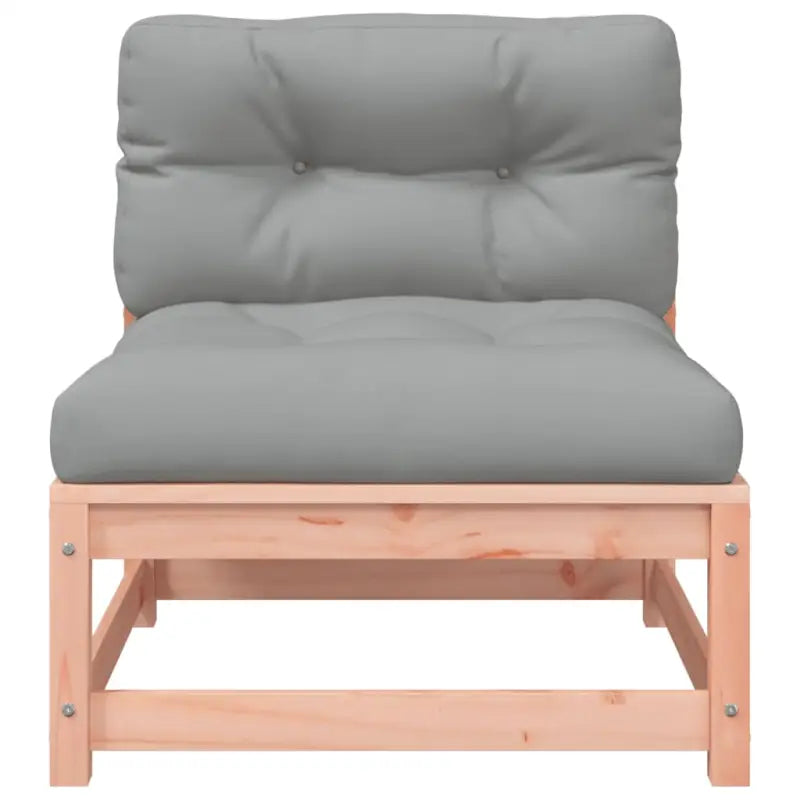 Modulaire tuinbank van massief douglashout met kussens voor terras - Modulaire tuinbanken