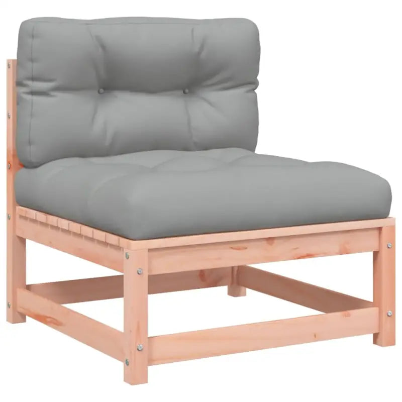 Modulaire tuinbank van massief douglashout met kussens voor terras - Modulaire tuinbanken