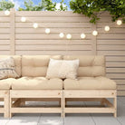 Modulaire tuinbank van massief douglashout voor terras en patio - Onbehandeld grenenhout / 1 / Loveseat zonder