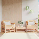 Modulaire tuinbank van massief douglashout voor terras en patio - Onbehandeld grenenhout / 1 / Fauteuils (2 st)
