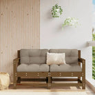 Modulaire tuinbank van massief douglashout voor terras en patio - Bruin grenenhout / 1 / loverseat with armrests