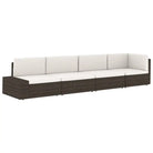 Modulaire tuinbank van poly rattan voor alle seizoenen - Modulaire tuinbanken