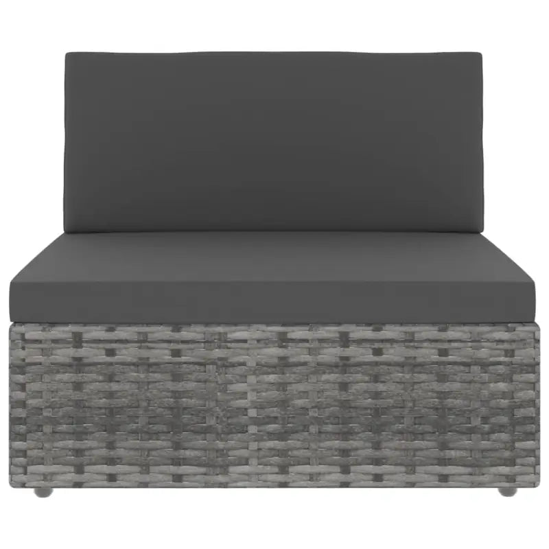 Modulaire tuinbank van poly rattan voor alle seizoenen - Modulaire tuinbanken