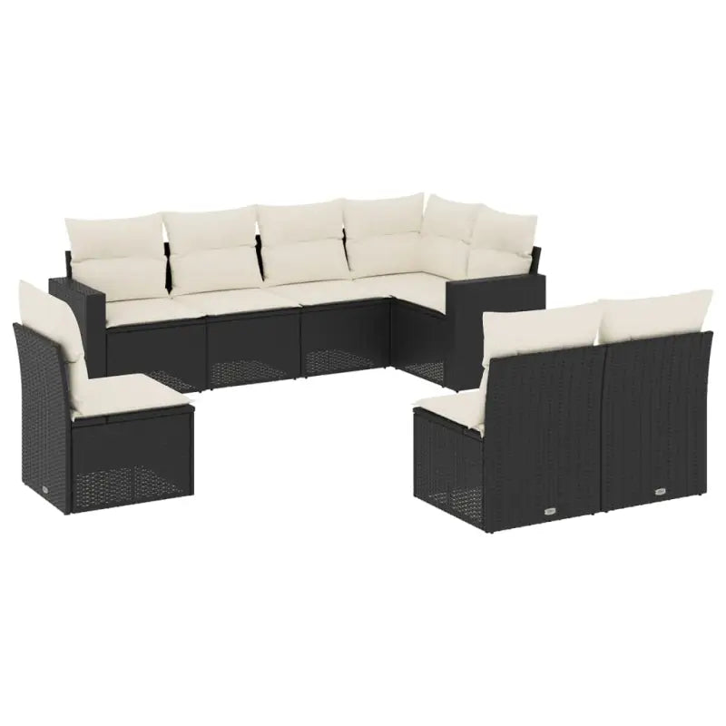 Modulaire tuinbank van zwart gepoedercoat staal met waterdichte tas - Modulaire tuinbanken