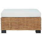 Modulaire tuinbank voetensteun in natuurlijk rattan met levering bevat - Modulaire tuinbanken
