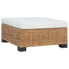 Modulaire tuinbank voetensteun in natuurlijk rattan met levering bevat - 1 / Voetensteun - Modulaire tuinbanken