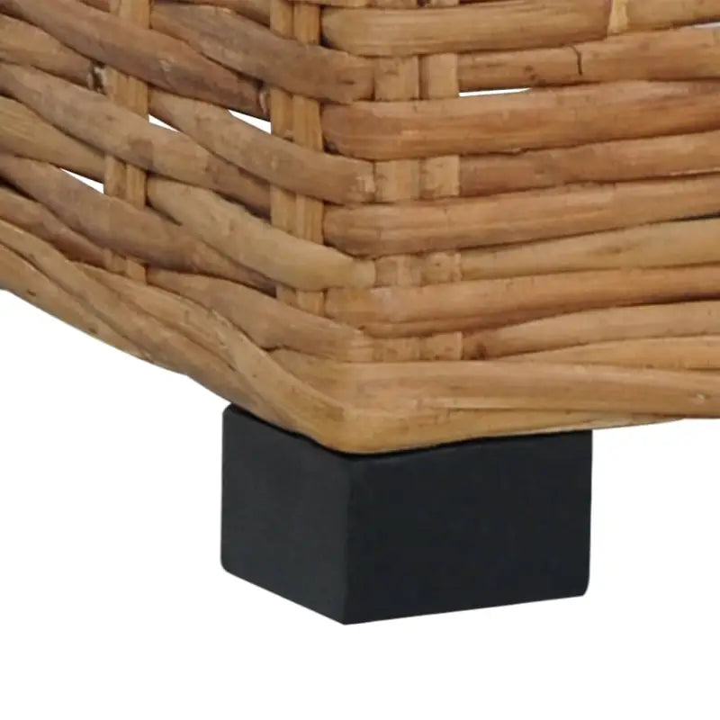 Modulaire tuinbank voetensteun in natuurlijk rattan met levering bevat - Modulaire tuinbanken