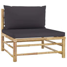 Modulaire tuinbank voor gezellige zithoek in je tuin of terras - Donkergrijs / 1 / Middenbank - Modulaire tuinbanken