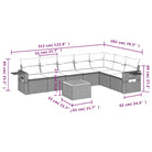 Modulaire tuinbanken in zwart materiaal met gepoedercoat staal en afmetingen - Modulaire tuinbanken