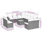Modulaire tuinbanken met beige materiaal en gepoedercoat staal - Modulaire tuinbanken
