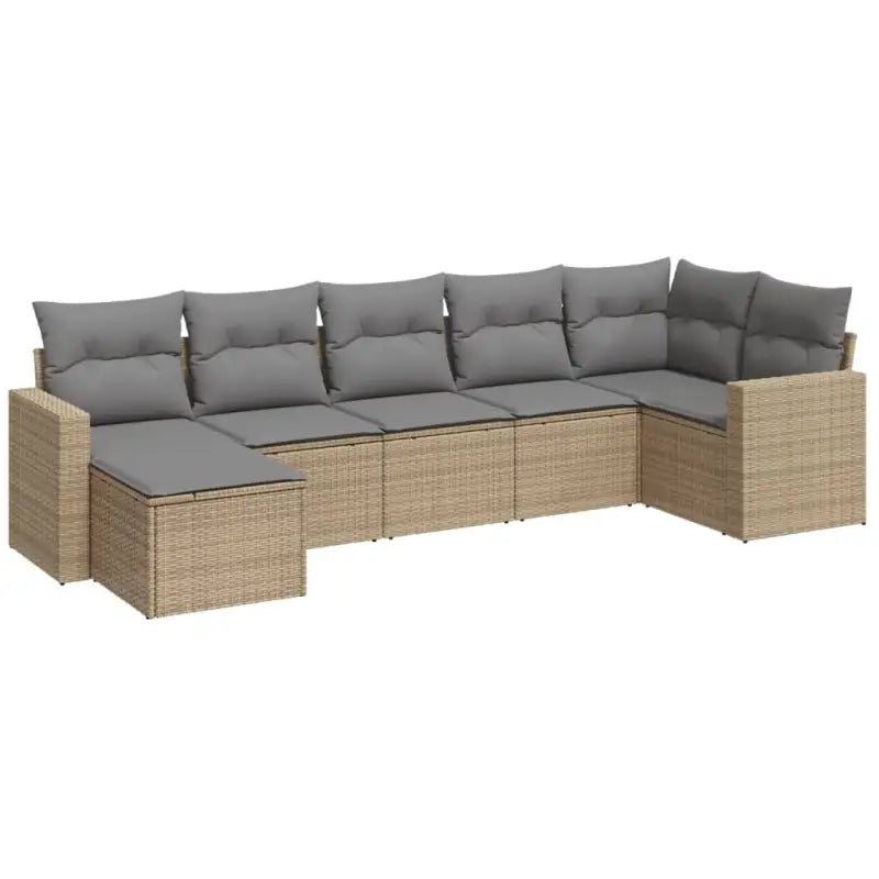 Modulaire tuinbanken met beige materiaal en gepoedercoat staal afmetingen - Modulaire tuinbanken