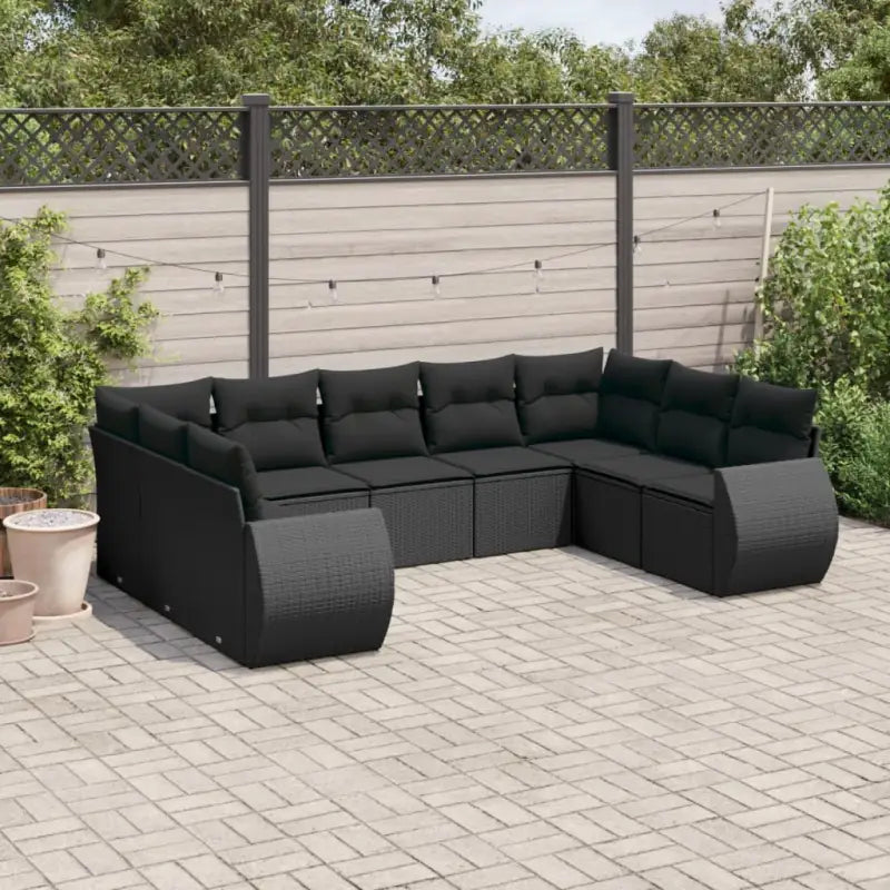 Modulaire tuinbanken met beige materiaal en gepoedercoat staal Afmetingen - Zwart / 1 / Zonder tafel - Modulaire