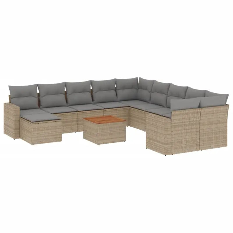 Modulaire tuinbanken met beige materiaal en gepoedercoat staal meerwaarde - Modulaire tuinbanken