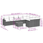 Modulaire tuinbanken met beige materiaal en gepoedercoat staal afmetingen - Modulaire tuinbanken