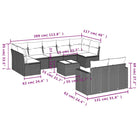 Modulaire tuinbanken met beige materiaal en gepoedercoat staal - Modulaire tuinbanken