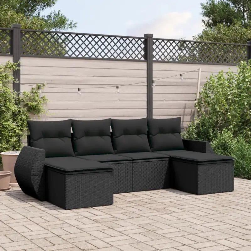 Modulaire tuinbanken met beige materiaal en gepoedercoat staal afmetingen - Zwart / 1 / Zonder tafel - Modulaire