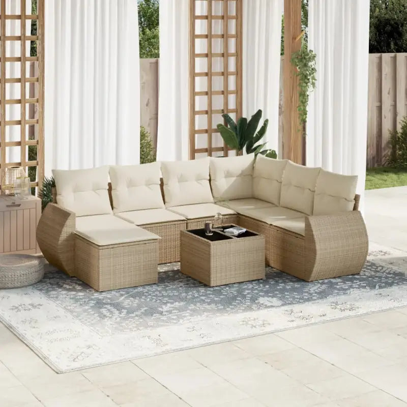 Modulaire tuinbanken met beige materiaal en gepoedercoat staal afmetingen - Modulaire tuinbanken