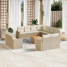 Modulaire tuinbanken met beige materiaal en gepoedercoat staal - beige en crèmekleurig / 1 - Modulaire tuinbanken