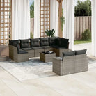 Modulaire tuinbanken met beige materiaal en gepoedercoat staal - Grijs / 1 / Met tafel - Modulaire tuinbanken